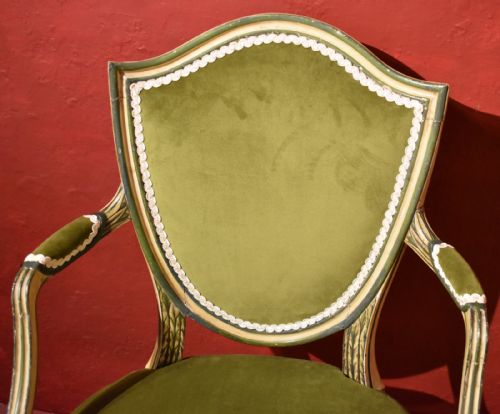 FINE PAINTED ARMCHAIR - ADDITIONAL PHOTO 2