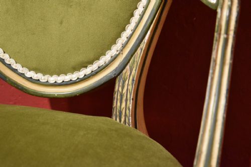 FINE PAINTED ARMCHAIR - ADDITIONAL PHOTO 5