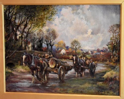 SCOTTISH OIL PAINTING BY HENRY MORLEY - ADDITIONAL PHOTO 3