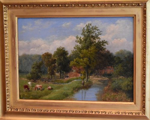 OIL PAINTING OF HAY MILL NEAR BIRMINGHAM - ADDITIONAL PHOTO 1
