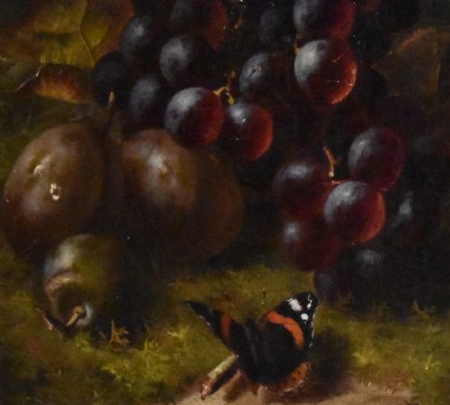 FINE STILL LIFE OIL BY WILLIAM HARDING SMITH 18481922 - ADDITIONAL PHOTO 2