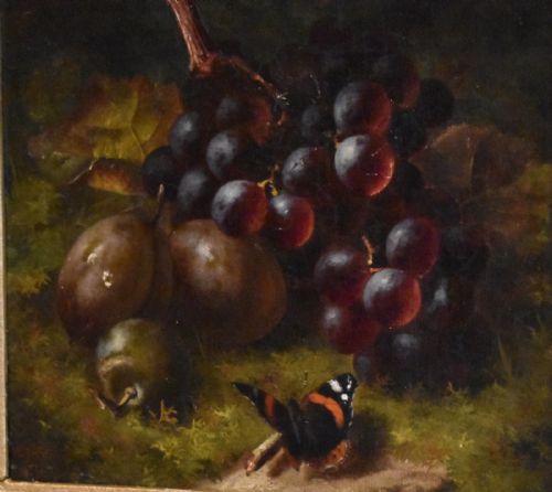 FINE STILL LIFE OIL BY WILLIAM HARDING SMITH 18481922 - ADDITIONAL PHOTO 3