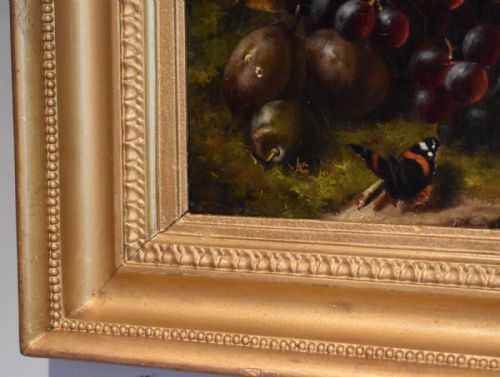 FINE STILL LIFE OIL BY WILLIAM HARDING SMITH 18481922 - ADDITIONAL PHOTO 4