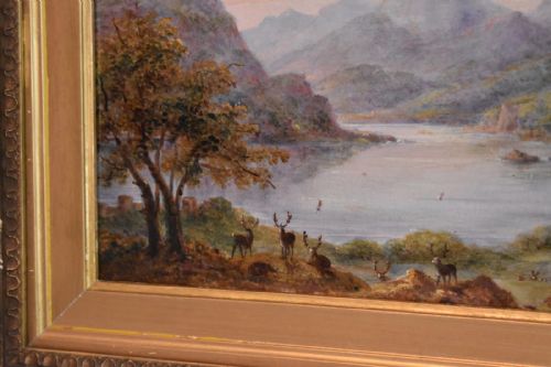 FINE VICTORIAN OIL PAINTING OF ULLSWATER - ADDITIONAL PHOTO 3