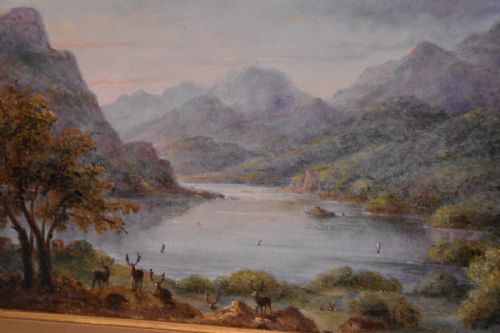 FINE VICTORIAN OIL PAINTING OF ULLSWATER - ADDITIONAL PHOTO 4