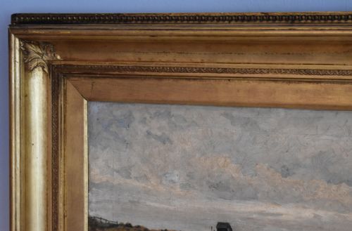 COASTAL SCENE OIL PAINTING BY ADAM KNIGHT - ADDITIONAL PHOTO 6
