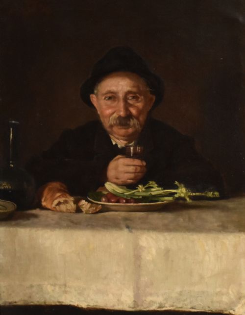 OIL PAINTING PORTRAIT 'LUNCHTIME' - ADDITIONAL PHOTO 1