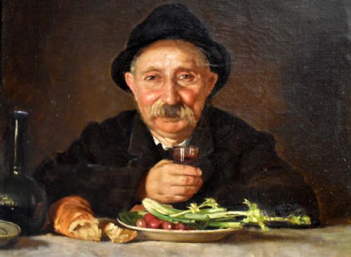 OIL PAINTING PORTRAIT 'LUNCHTIME' - ADDITIONAL PHOTO 4
