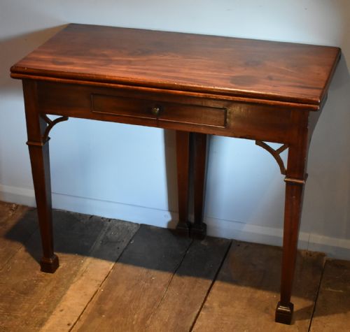 GEORGIAN MAHOGANY TEA TABLE - ADDITIONAL PHOTO 9