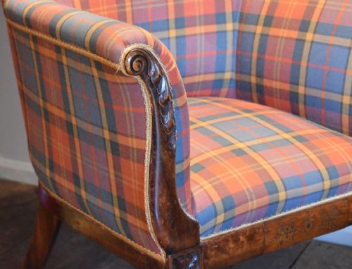 REGENCY PAINTED FAUX ROSEWOOD ARMCHAIR - ADDITIONAL PHOTO 1