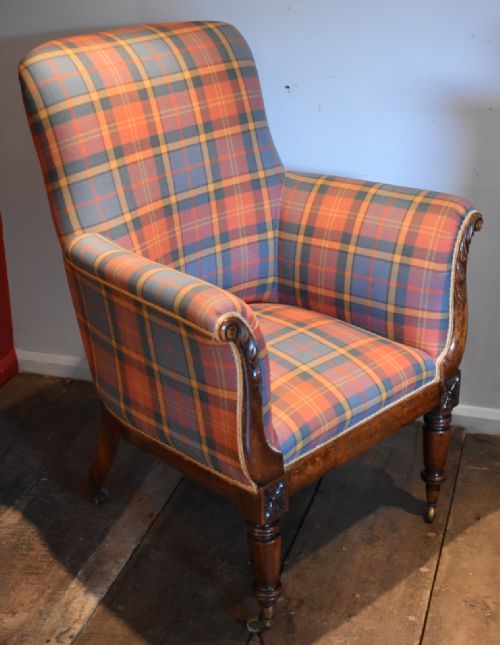 REGENCY PAINTED FAUX ROSEWOOD ARMCHAIR - ADDITIONAL PHOTO 3