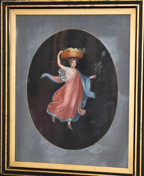ITALIAN CLASSICAL OIL PAINTING OF A GODDESS - ADDITIONAL PHOTO 1