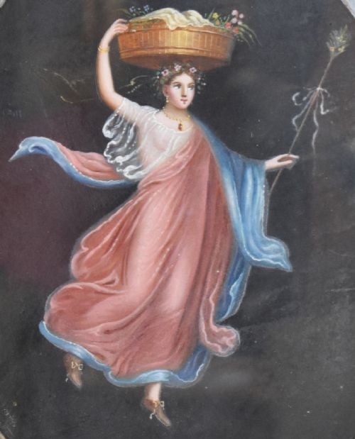 ITALIAN CLASSICAL OIL PAINTING OF A GODDESS - ADDITIONAL PHOTO 3