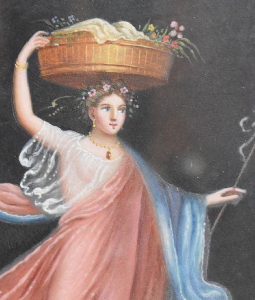 ITALIAN CLASSICAL OIL PAINTING OF A GODDESS - ADDITIONAL PHOTO 4