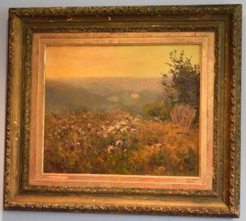 IMPRESSIONIST LANDSCAPE OIL PAINTING BY CHARLES MENNERET - ADDITIONAL PHOTO 1