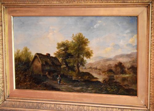 FINE PAIR OF VICTORIAN OIL PAINTINGS OF THE ISLE OF WIGHT - ADDITIONAL PHOTO 6