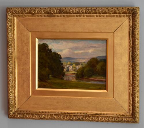 BOLTON ABBEY OIL PAINTING BY ALFRED ELSWORTH - ADDITIONAL PHOTO 1