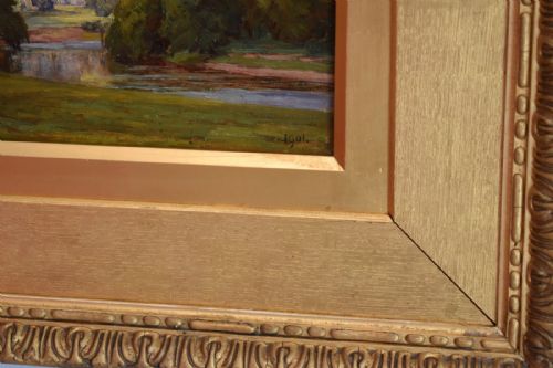 BOLTON ABBEY OIL PAINTING BY ALFRED ELSWORTH - ADDITIONAL PHOTO 6