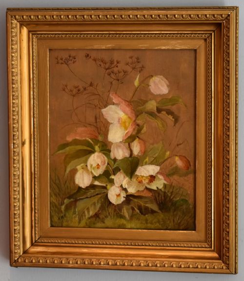STILL LIFE OIL PAINTING OF ANEMONES - ADDITIONAL PHOTO 1