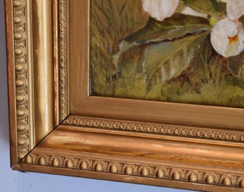 STILL LIFE OIL PAINTING OF ANEMONES - ADDITIONAL PHOTO 4