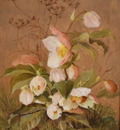 STILL LIFE OIL PAINTING OF ANEMONES - ADDITIONAL PHOTO 5