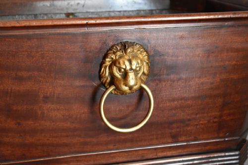 FINE GEORGIAN MAHOGANY WINE COOLER CELLARETTE - ADDITIONAL PHOTO 4