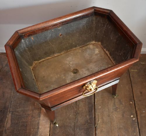 FINE GEORGIAN MAHOGANY WINE COOLER CELLARETTE - ADDITIONAL PHOTO 5