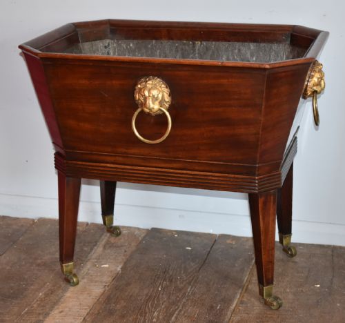 FINE GEORGIAN MAHOGANY WINE COOLER CELLARETTE - ADDITIONAL PHOTO 6