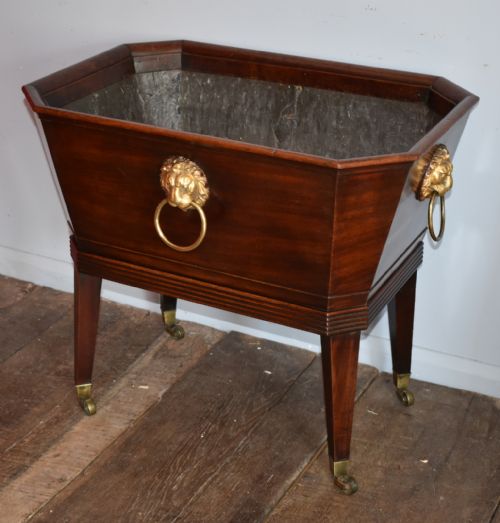 FINE GEORGIAN MAHOGANY WINE COOLER CELLARETTE - ADDITIONAL PHOTO 7