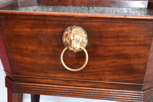 FINE GEORGIAN MAHOGANY WINE COOLER CELLARETTE - ADDITIONAL PHOTO 8
