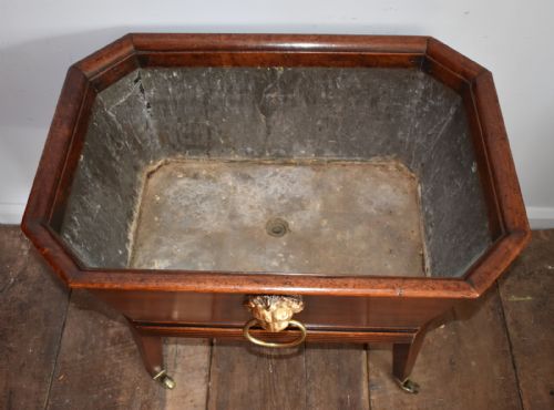FINE GEORGIAN MAHOGANY WINE COOLER CELLARETTE - ADDITIONAL PHOTO 9
