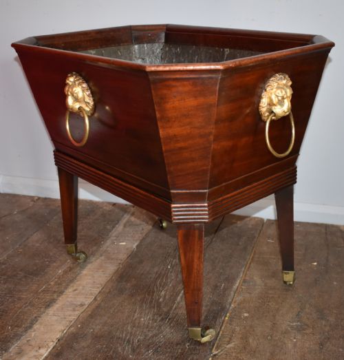 FINE GEORGIAN MAHOGANY WINE COOLER CELLARETTE - ADDITIONAL PHOTO 11