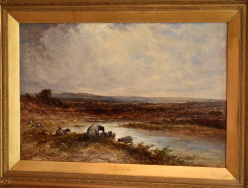 'NEAR PETWORTH' OIL PAINTING BY GEORGE AUGUSTUS WILLIAMS - ADDITIONAL PHOTO 2