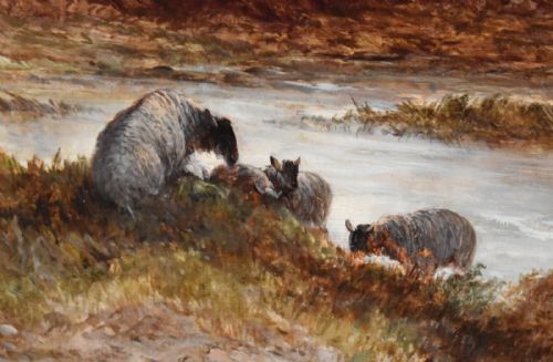 'NEAR PETWORTH' OIL PAINTING BY GEORGE AUGUSTUS WILLIAMS - ADDITIONAL PHOTO 4