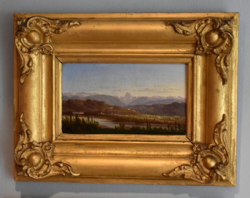 FINE PAIR OF ITALIAN LANDSCAPE OIL PAINTINGS - ADDITIONAL PHOTO 1