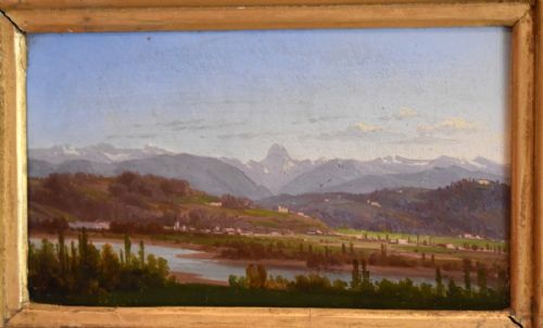 FINE PAIR OF ITALIAN LANDSCAPE OIL PAINTINGS - ADDITIONAL PHOTO 2
