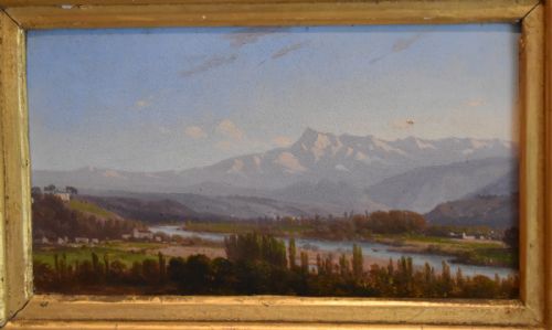 FINE PAIR OF ITALIAN LANDSCAPE OIL PAINTINGS - ADDITIONAL PHOTO 4