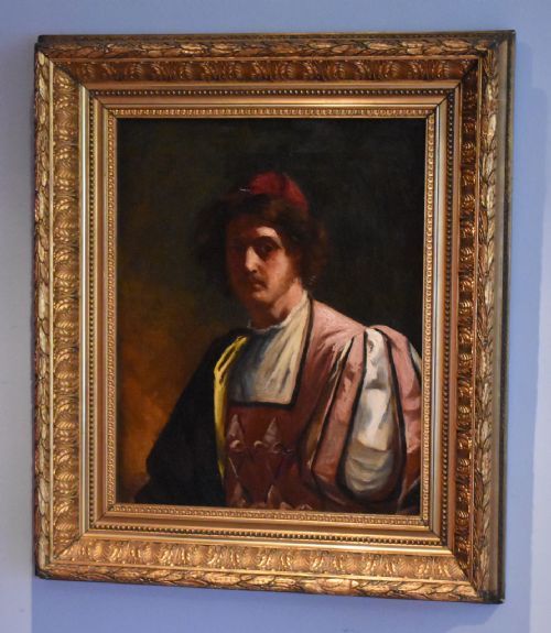 OIL PORTRAIT OF A YOUNG MAN IN RENAISSANCE DRESS - ADDITIONAL PHOTO 1