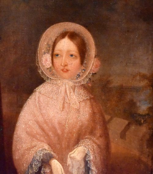 FINE REGENCY OIL PORTRAIT OF A LADY - ADDITIONAL PHOTO 2