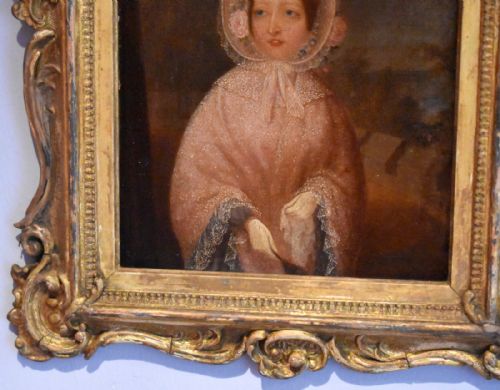 FINE REGENCY OIL PORTRAIT OF A LADY - ADDITIONAL PHOTO 4