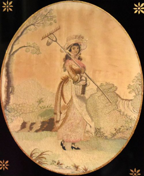 FINE PAIR OF REGENCY SILK NEEDLEWORKS - ADDITIONAL PHOTO 2