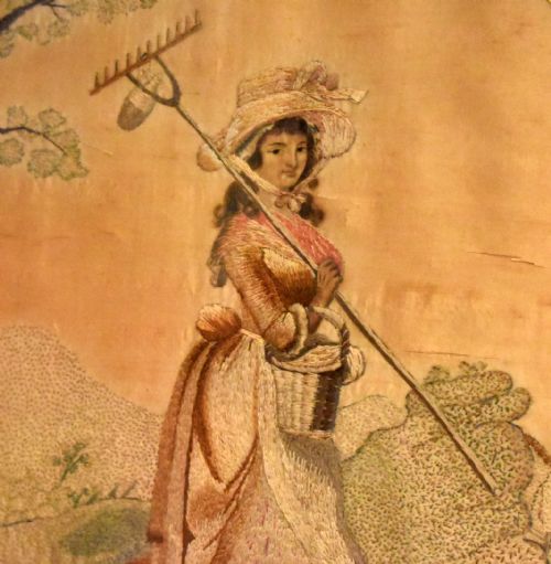 FINE PAIR OF REGENCY SILK NEEDLEWORKS - ADDITIONAL PHOTO 3