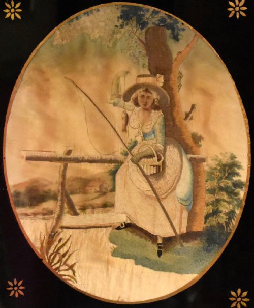 FINE PAIR OF REGENCY SILK NEEDLEWORKS - ADDITIONAL PHOTO 5