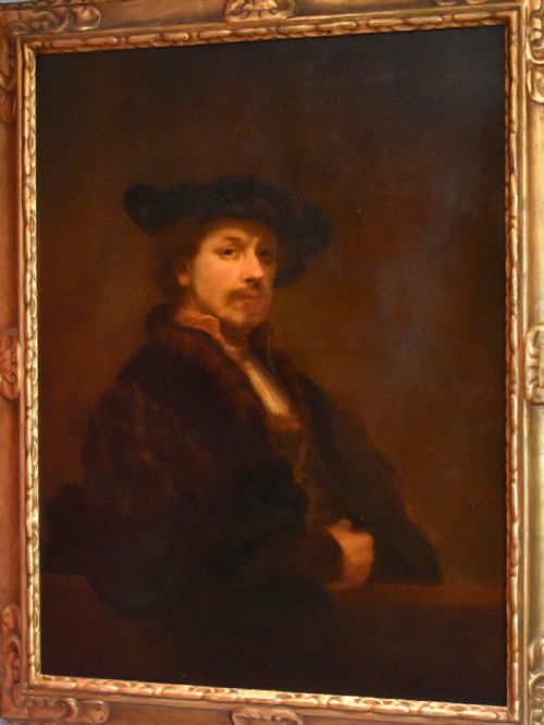 LARGE PORTRAIT OIL PAINTING AFTER REMBRANDT BY WHPARTRIDGE - ADDITIONAL PHOTO 2