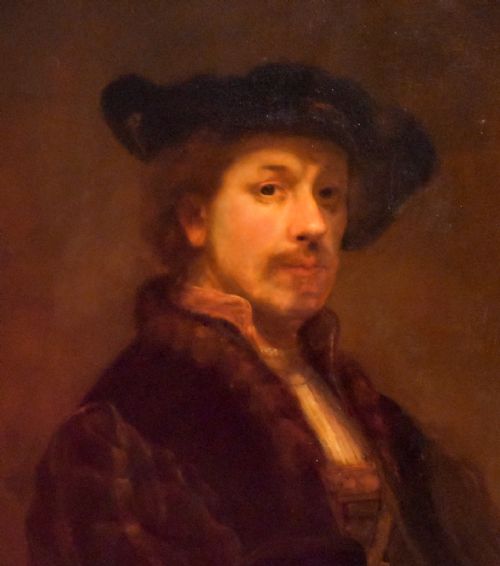 LARGE PORTRAIT OIL PAINTING AFTER REMBRANDT BY WHPARTRIDGE - ADDITIONAL PHOTO 3
