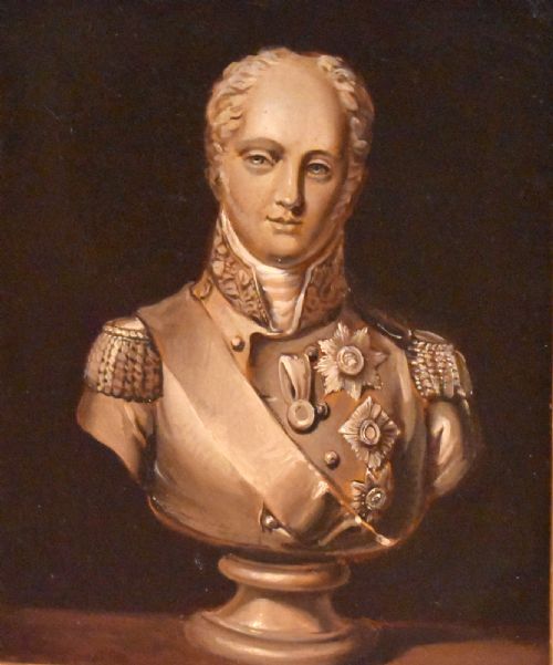 REGENCY STILL LIFE OIL PAINTING OF A MARBLE BUST - ADDITIONAL PHOTO 3