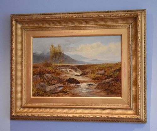landscape oil painting by charles leaver shaw 18531903 - CATEGORY: ANTIQUE ART - DATED 1880