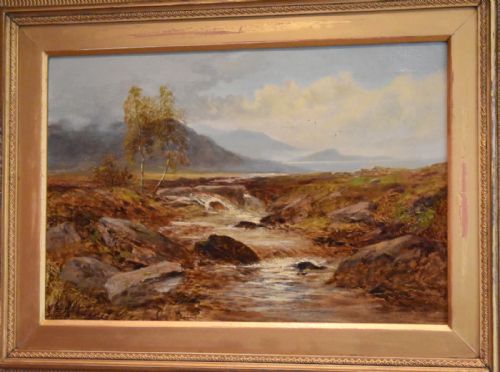 LANDSCAPE OIL PAINTING BY CHARLES LEAVER SHAW 18531903 - ADDITIONAL PHOTO 2