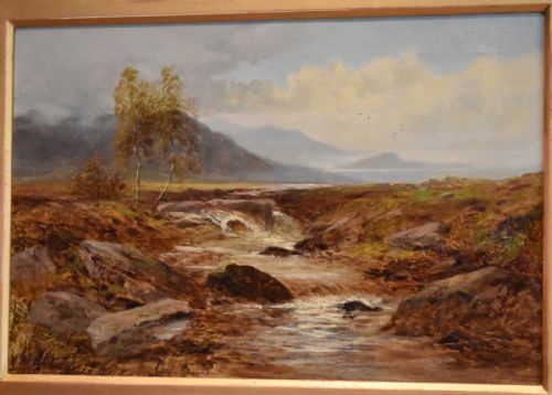 LANDSCAPE OIL PAINTING BY CHARLES LEAVER SHAW 18531903 - ADDITIONAL PHOTO 3