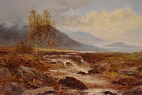 LANDSCAPE OIL PAINTING BY CHARLES LEAVER SHAW 18531903 - ADDITIONAL PHOTO 5